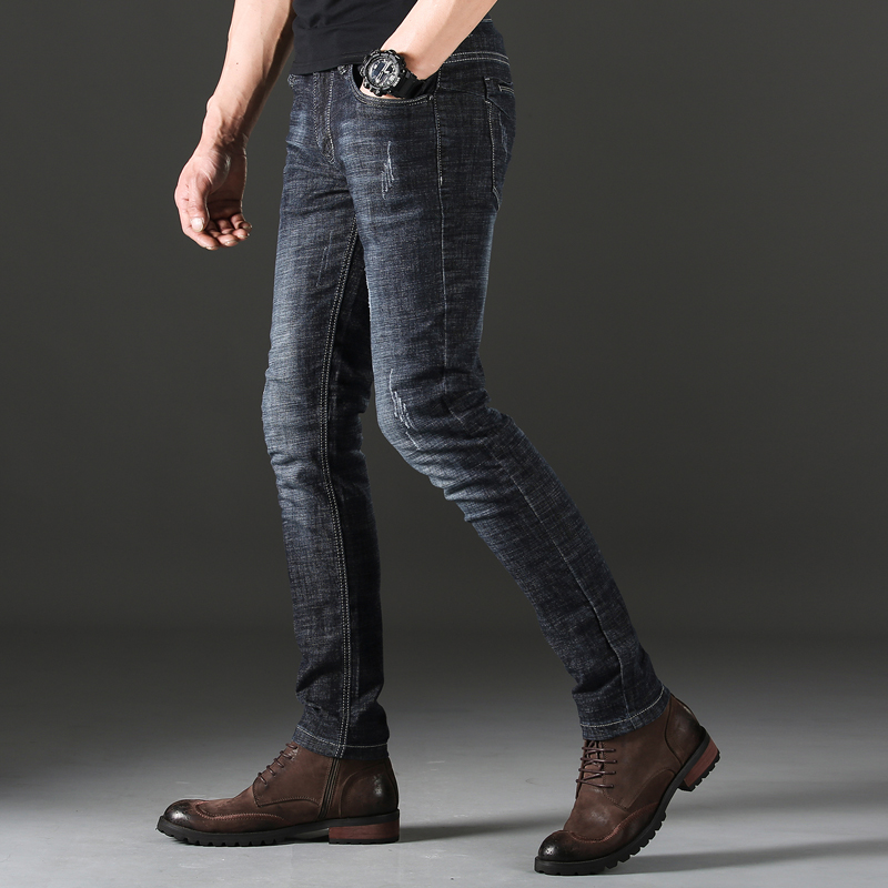 

Men Jeans Homme Pants Biker Spijkerbroek Mannen Streetwear Black Celana Pantalon Skinny Pantalones Vaqueros Hombre Hip Hop, Colour 2