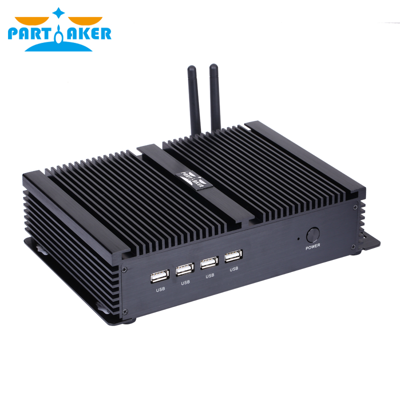 

Industrial Fanless Mini PC Computer with Intel Celeron 1037U Dual-Core Dual Lan 4*COM Support Linux Windows
