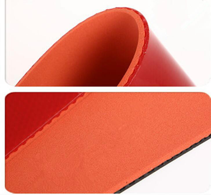 with red sponge pingpong rubber high resiliency table tennis racket rubber-image-427087786