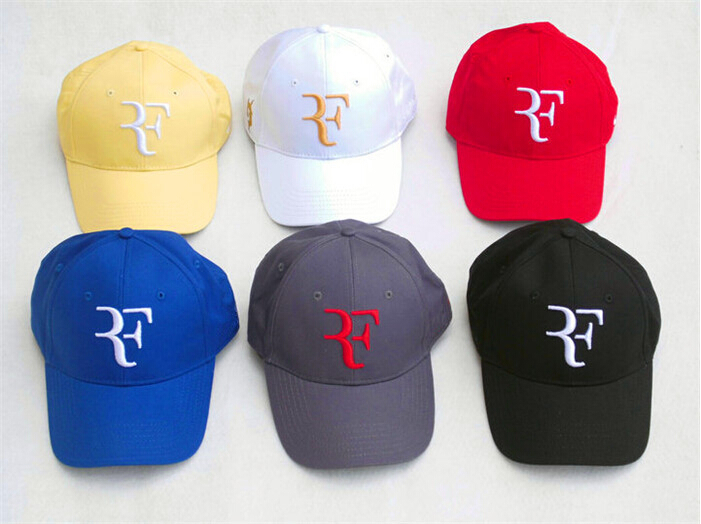 

Tennis Cap Mens Womens Baseball Cap Roger Federer RF Print Couple Baseball Caps Adjustable Snapback Caps Hats Man Femal Hat, White