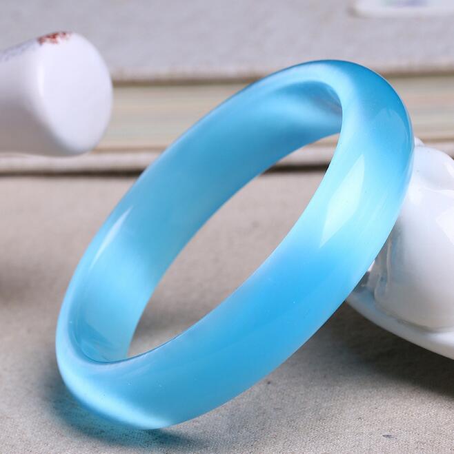 

Hongyu Light Blue Opal Bracelet crystal jade bracelets female lovers gift, Silver