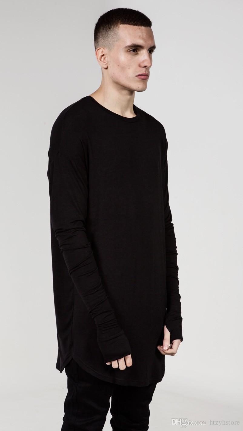 t shirt long fendu homme