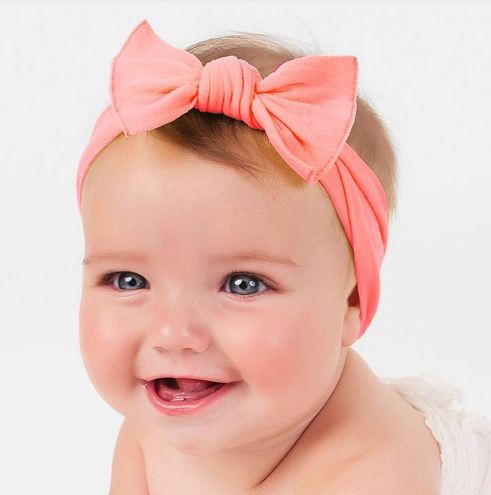 

New baby hair accessories headbands knotted hair band children accessories sweet cotton Bow Headband knot headwrap rabbit Turban