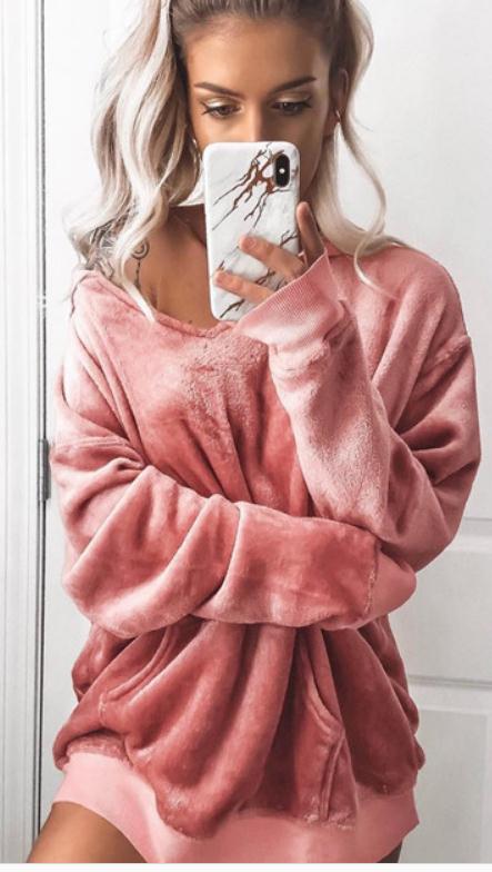 

Free send 2018 autumn winter new style long sleeved women' hooded wei clothing@99, Gray
