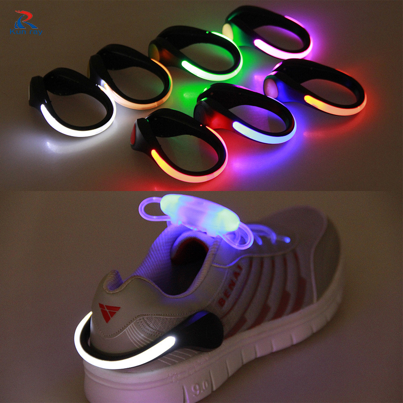 

1 Pcs Outdoor Bicycle Bike LED Luminous Safety Night Running Shoe Clips Light Cycling Sports Warning Lamp Safety Light