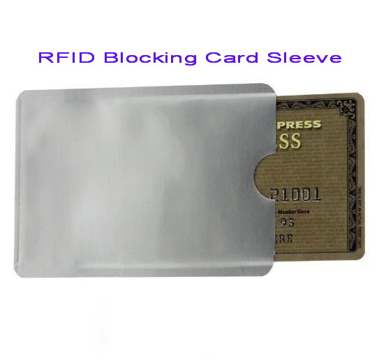 

2000pcs lot RFID Blocking Aluminum Sleeves storage bag sleeve card protected ID cards Aluminium sleeve blank RFID blocking