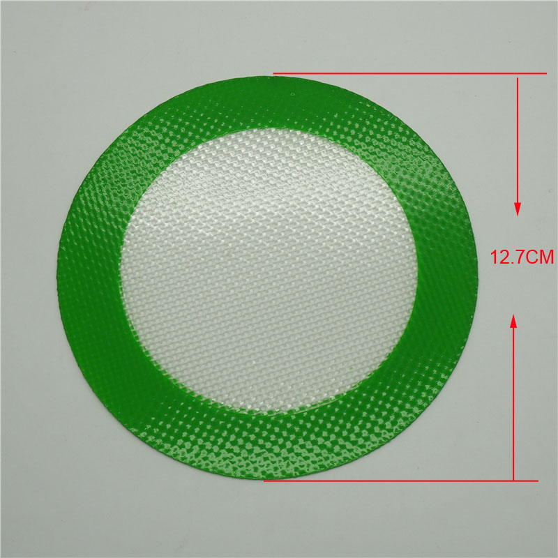 

5pcs/lot round Silicone Mats Wax Non-Stick Pads Silicon Dry Herb Mat Food Grade Baking Mat Dabber Sheets Jars Dab Pad Green