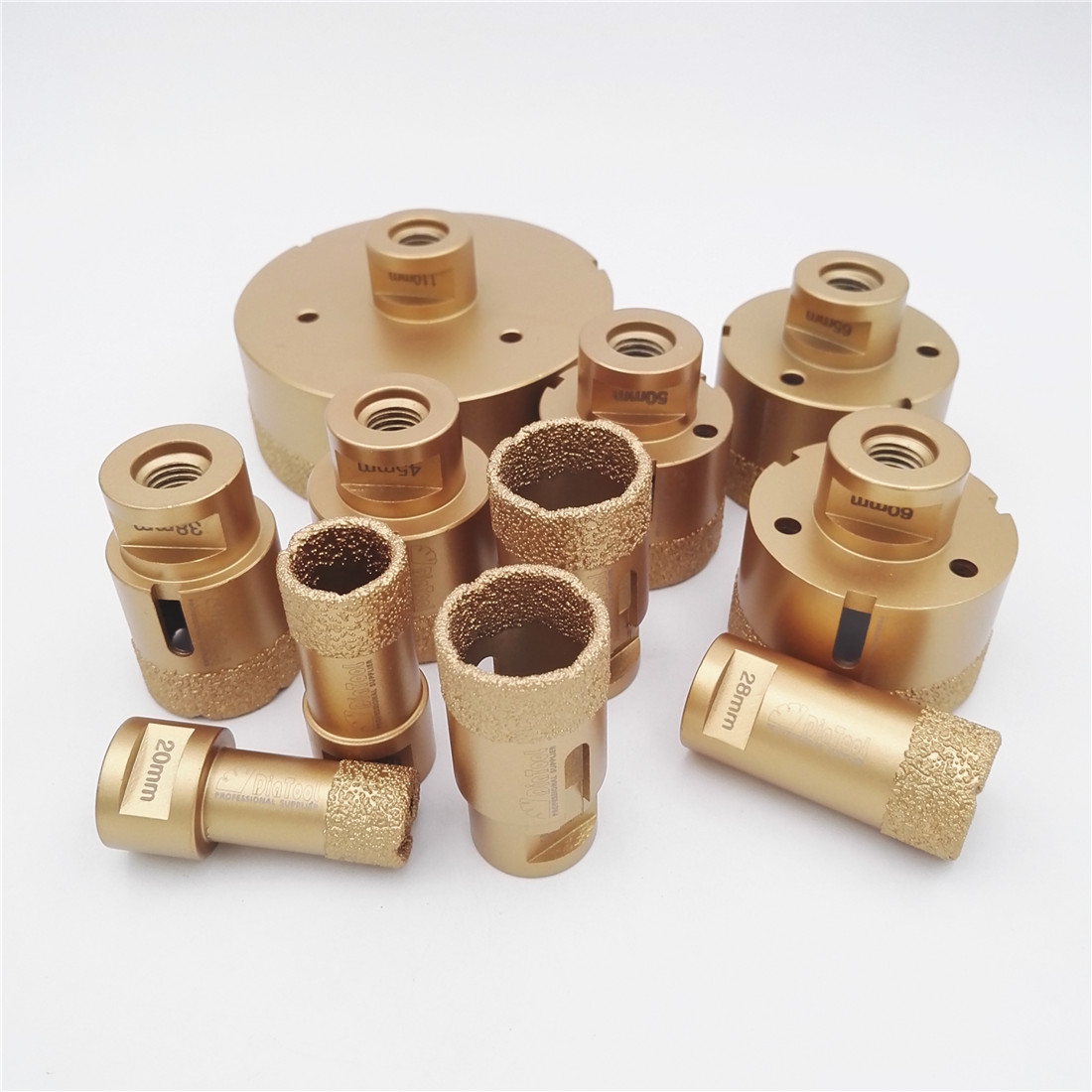 Vacuum Brazed Diamond Drill Bits Core Hole Saw Dia 6~131mm M14 Ceramic Marble