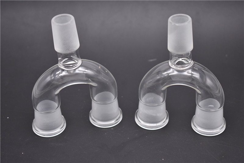 

2pcs Glass adapter double bowl adapter two size for options Wishbone Glass Splitter Frosted Adapter free shipping