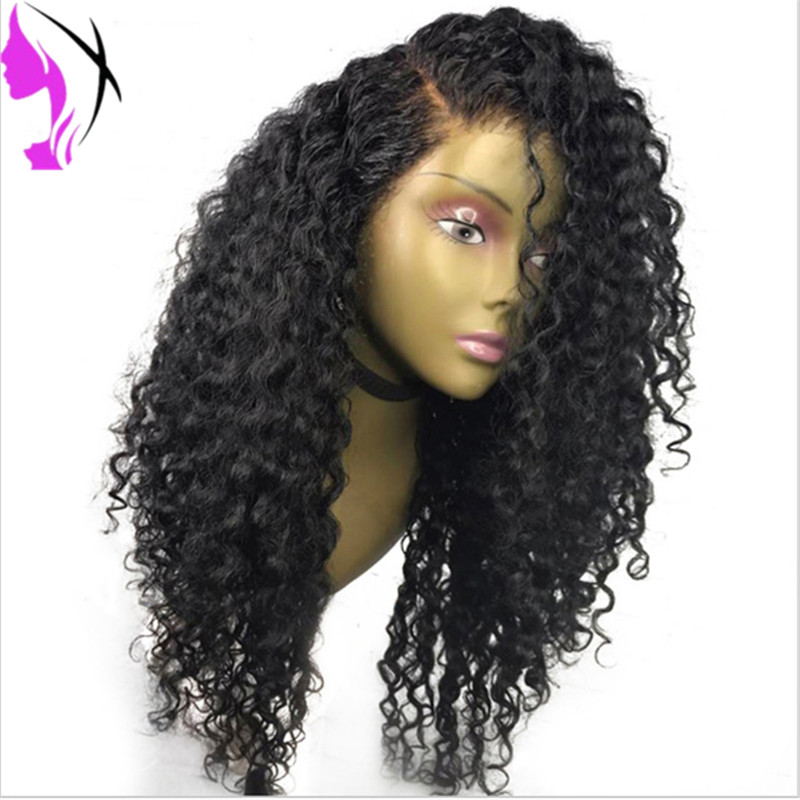 

African American Wigs Black /#1b/#2 #4 Burgundy color Glueless Synthetic Lace Front Wig High Temperature Fiber Curly Wigs For Black Women