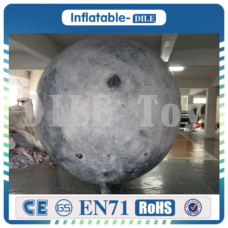 

Free shipping to door giant helium Inflatable Moon Ball for Mall hanging inflatable planet balloon for party decoration/exhibition/events