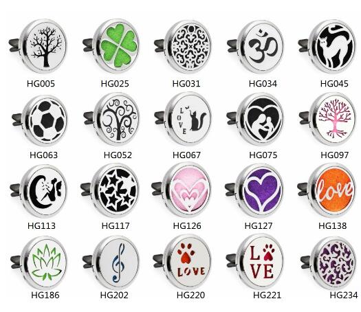 

1PCS Cat Soccer Mom Baby Tree 30mm Alloy Car Diffuser Locket Vent Clip Aroma Perfume Magnetic Locket With 10p Free Oil Pads HG005-097