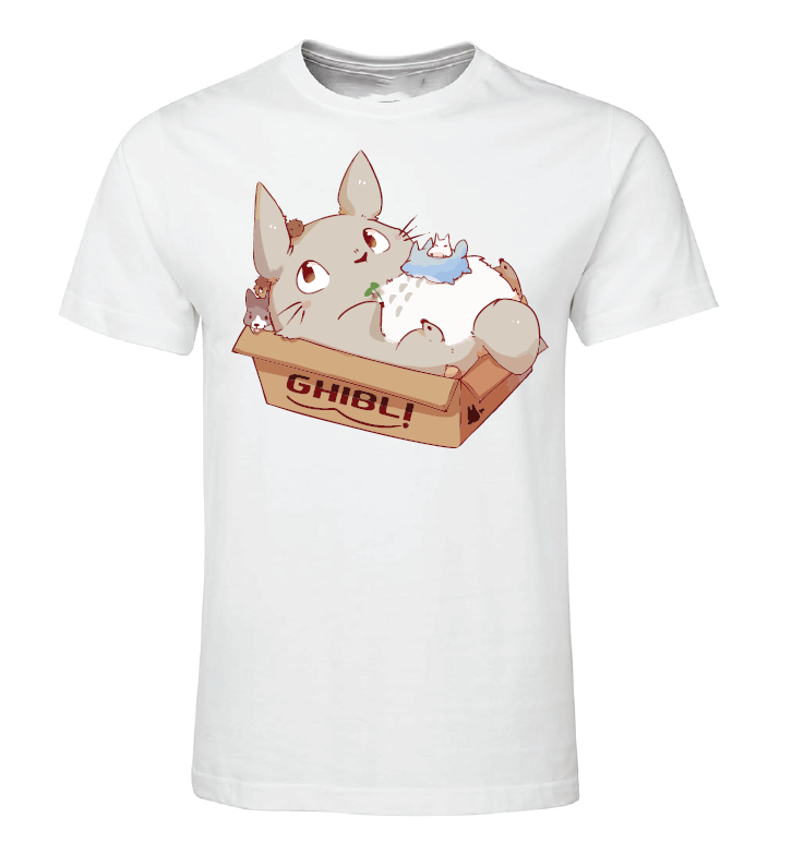 

Men' T-Shirts CUTE TOTORO WHITE T-SHIRT, Black