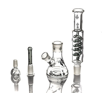 

Detachable Glass Bong Glass Coil Spiral Perc Dab Rigs Beaker Base 10.5 Inches and 14mm Joint