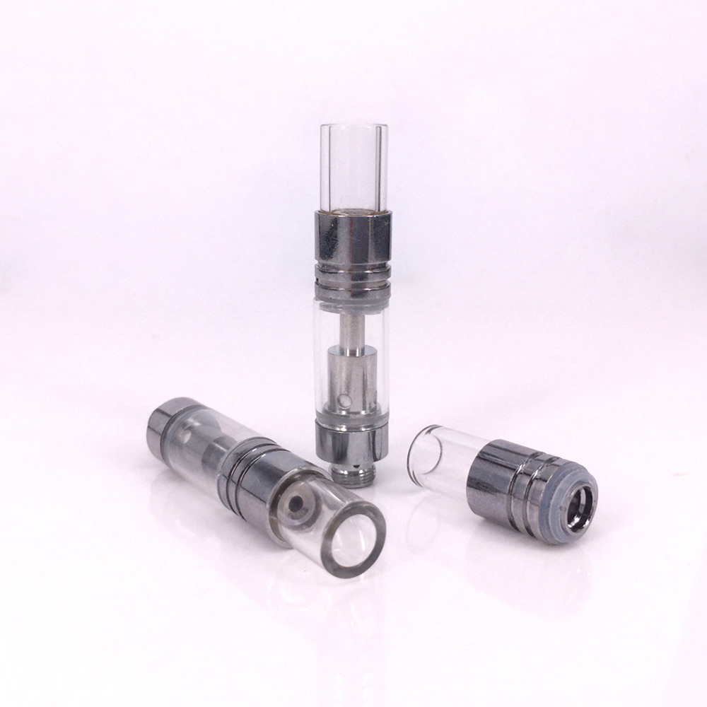

Hot In US Glass cartridge manufacturer Glass tip .5g 1g 510 thread Vaporizer Ceramic coil disposable vape pen Carts For thick oil