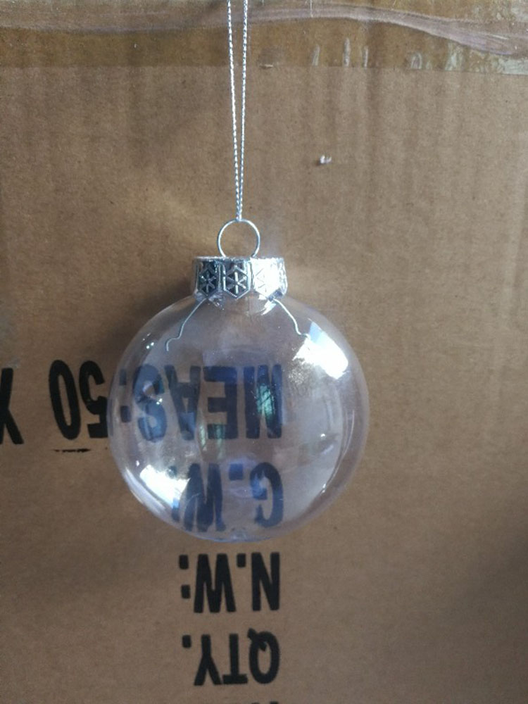 Acheter Diy Transparent Boule De Noël En Plastique Décoration De Noël En Plastique Boule Décoration Créative Partie Pendentif Enfants Cadeaux Af 9846