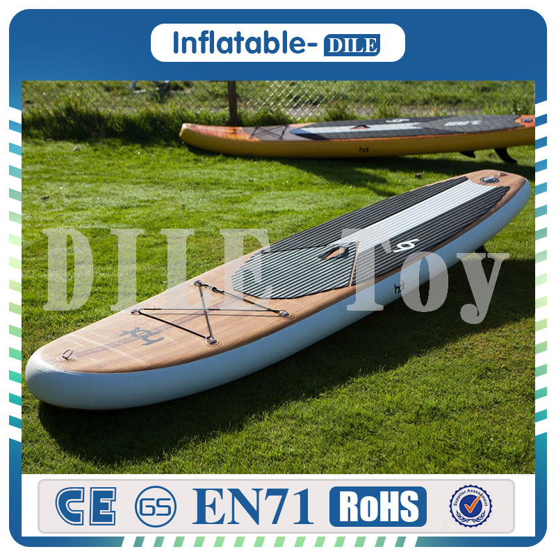 

High quality 330x75x15cm inflatable surfboard stand up paddle board sup board surf board bag leash paddle fin for sale