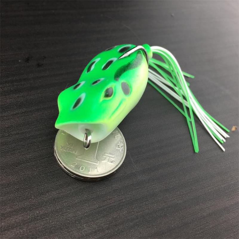 

Top Swimming Soft Rubber Blackfish Fishing bait 5cm Simulation Ray Frog floating Wobbler Minnow Lure hook