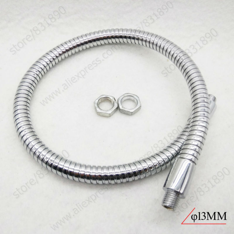 

1pc Dia13mm LED Desk lamp Flexible holder L:380MM metal plumbing hose M10 LED gooseneck tube for Table lamp track light