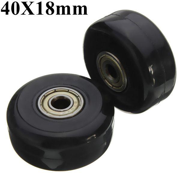 luggage with rubber wheels