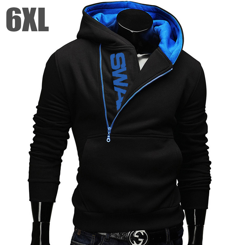 Plus La Taille 6XL Marque De Mode Hoodies Hommes Sweat Survêtement Mâle Zipper Veste À Capuche Veste De Sport Casual Vente ML9869 D18100704