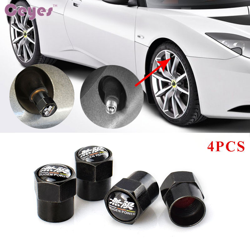 

Car stickers auto tire valves for Honda Civic Mugen Power Badge wheel tyre stem air caps car styling 4pcs/lot