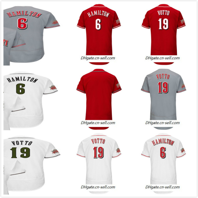 

Custom 150th Brandon Phillips 19 Joey Votto 6 Billy Hamilton Eugenio Suarez Scooter Gennett Tucker Barnhart Red White Grey Baseball Jersey, Blue;black