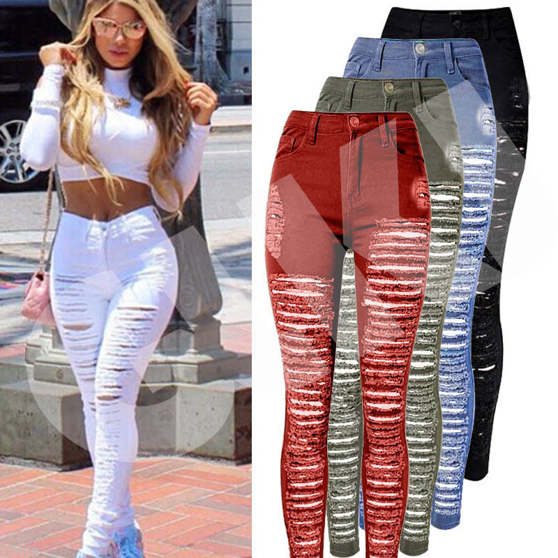 Calça Stretch Preta Branca On-line | Calça Stretch Preta Branca On-line Venda Quente em pt.dhgate.com