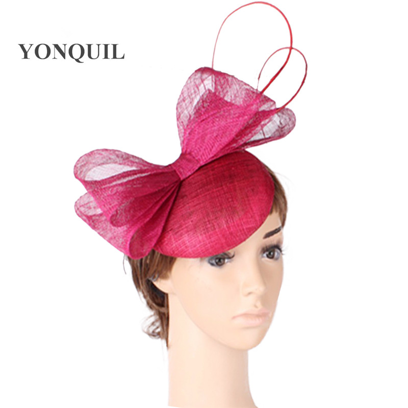 

fashion cocktail hats sinamay base and trim bridal hair accessorise adorned party accasion hair accessories church headband MYQ128