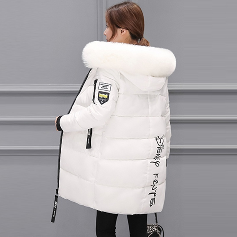 2018 New Winter Jacket Women Parka Fake Fur Collar Down Wadded Jacket Female outerwear Cotton-Padded Jackets Women Winter Coat S18101501