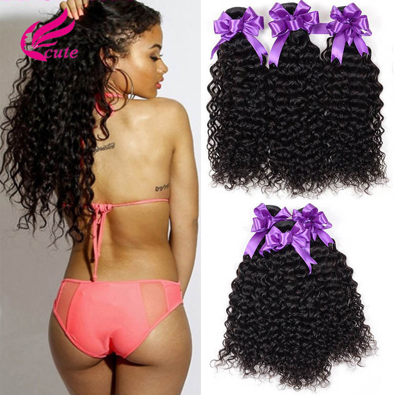 

Unprocessed Brazilian Peruvian Malaysian Virgin Kinky Curly Human Hair Weave 3 Bundles Kinky Curly Hair Extensions Natural black 95-100g/pc, Natural color