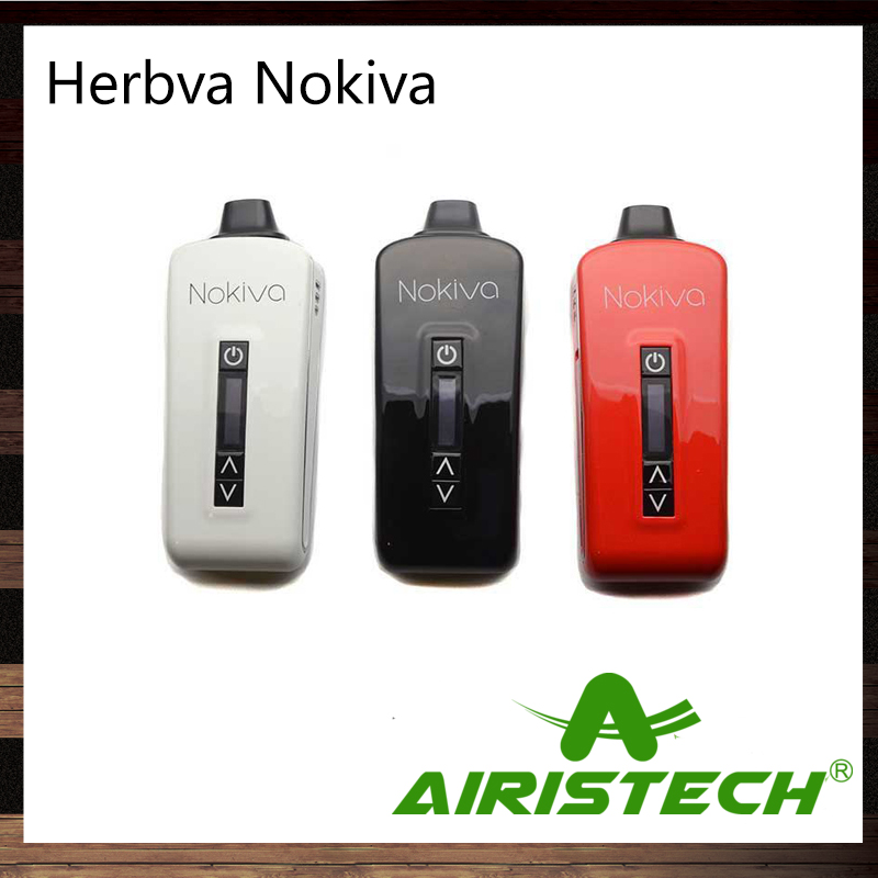 

Airis Herbva Nokiva Kit Portable Phone-mate Vaporizer Airistech Ceramic Chamber 2200mah Battery OLED Display 100% Original, White