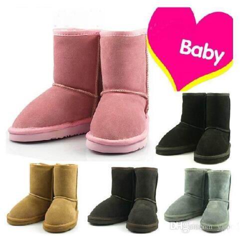 VENTE CHAUDE New Real Australia Haute qualité Enfants Garçons filles enfants bébé 5281 bottes de neige chaudes Teenage Students Snow Winter boots