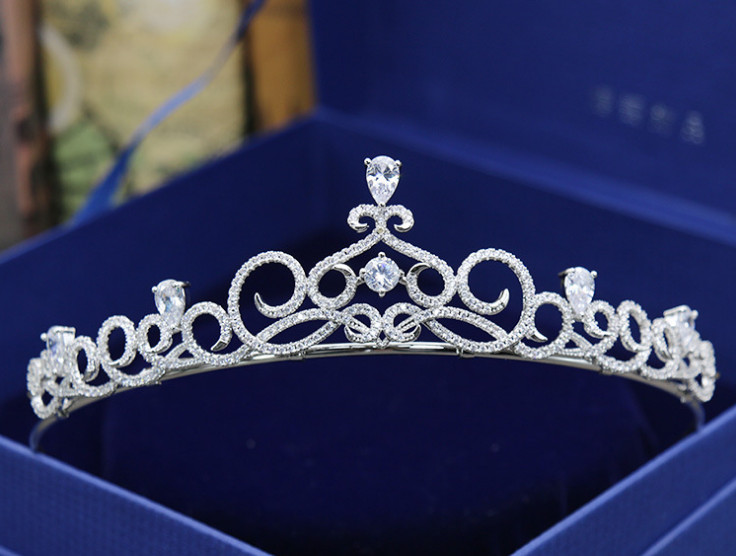 Bride Korean version of the new simple full zircon crown wedding headdress wedding dress accessories