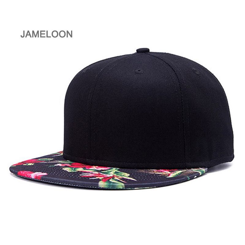 

Baseball hat snap back closure flat visor acrylic material adjustable unisex size tennis hiphop street dancing basketball sport cap, Black