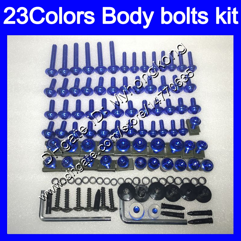 

Fairing bolts full screw kit For KAWASAKI ZX7R 96 97 98 ZX-7R ZX750 ZX 7R 1996 1997 1998 1999 Body Nuts screws nut bolt kit 25Colors, No.1