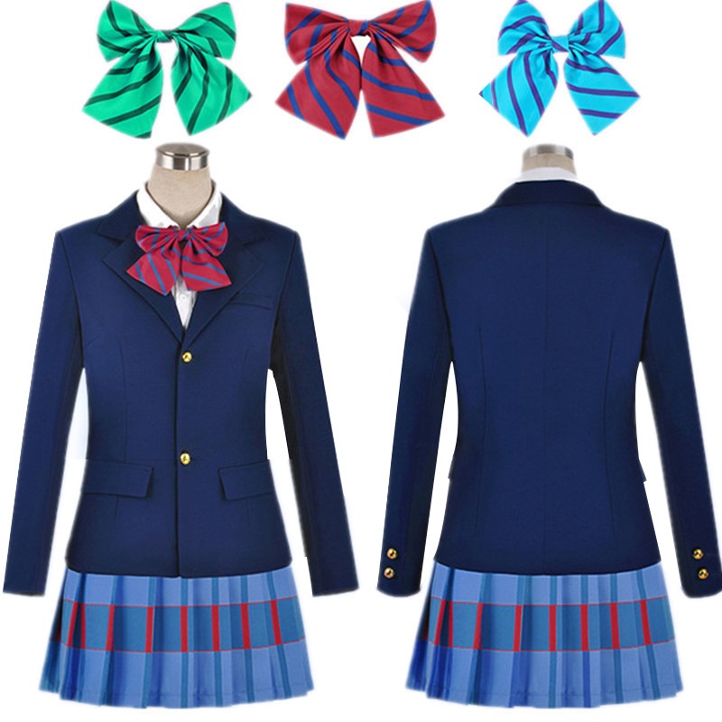 

Anime Lovelive Love Live Cosplay Costume Kousaka Honoka Minami Kotori Ayase Eli Tojo Nozomi Nishikino Maki School Uniform, Blue