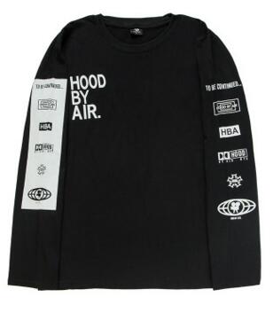 

New 2017 Men' Hood By Air Long Sleeve Tee Shirts Man Hip Hop t-shirts Been Trill Printed tshirts Men Camisetas Clothing, No.1