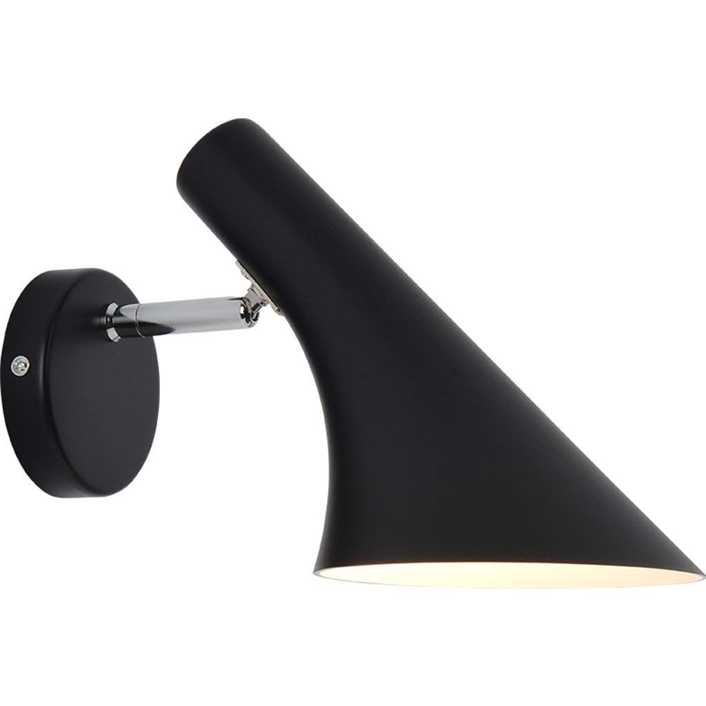 

Light Fixtures - Modern Wall Light Adjustable Lampshade Swing arm Wall Sconces ( Color : Black )