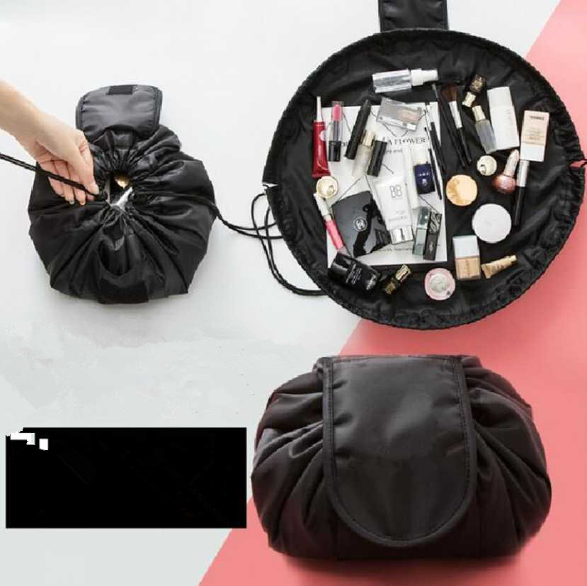 

Makeup Bag Travel Cosmetic Bags Brush Pouch Toiletry Kit Women Jewelry Organizer Make Up Carry Case Pencil Holder Portable Cube Purse