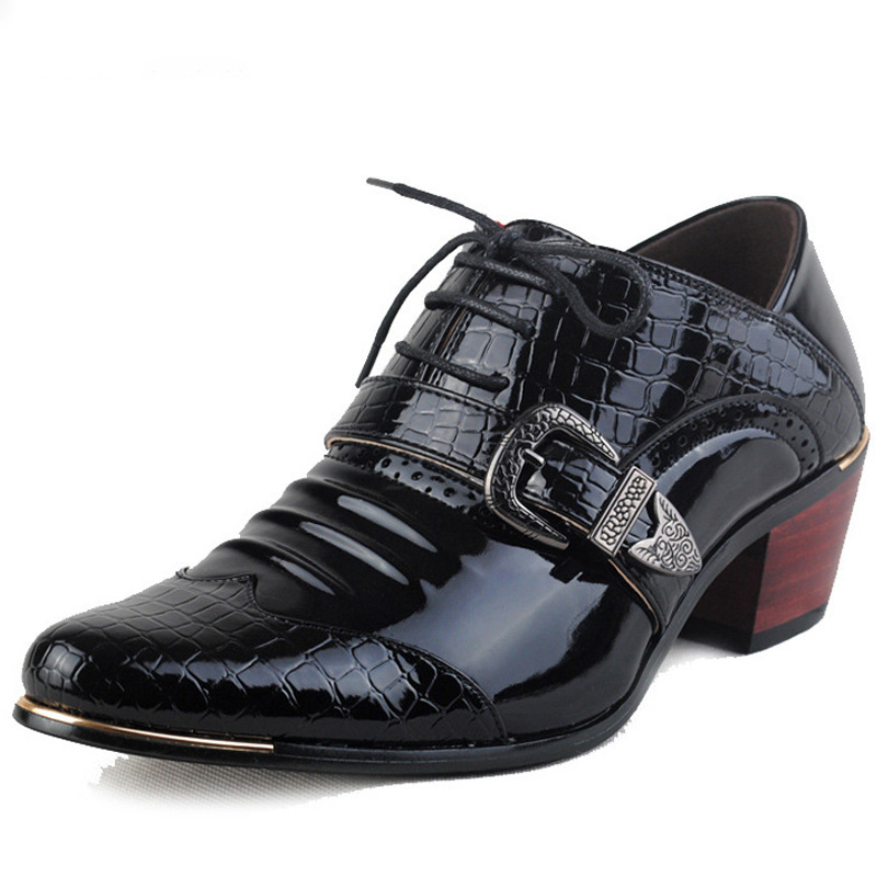 zapatos de tacon alto para hombres