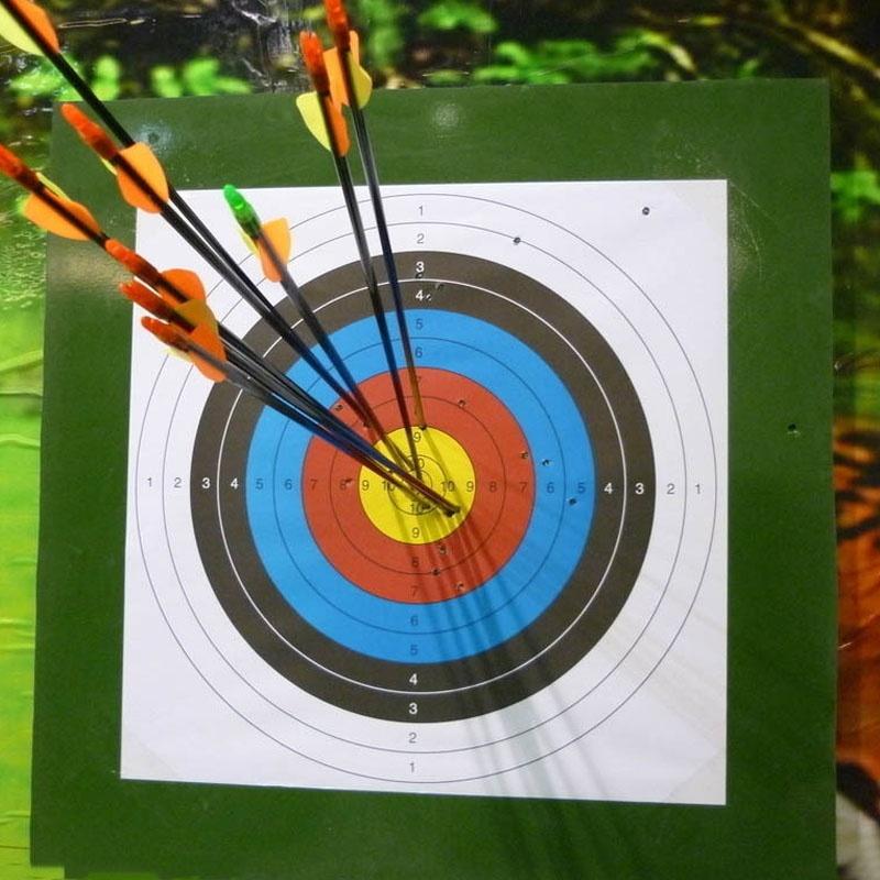 Standard 60X60cm Full Ring Shooting Archery Target Paper Bow Arrow Set Hunting Outdoor hunting special target paper shooting training-image-423807445