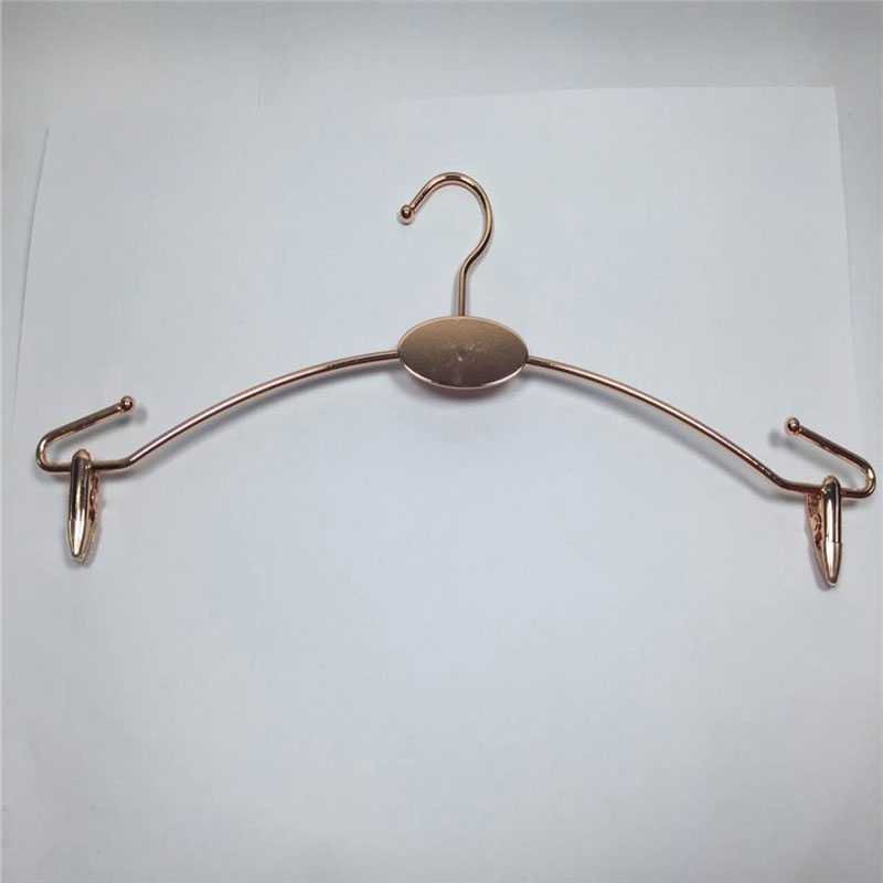 

Gold Metal Lingerie Hanger, Bra Hanger, Underwear Hanger with 2 Clips, Bra Underwear Display Storage Rack ZA5908