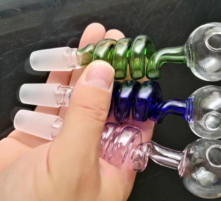

new High Quality Color Spiral Wholesale Glass Straight Pot, Pipe, Smoking Pipe Fittings, 14mm male