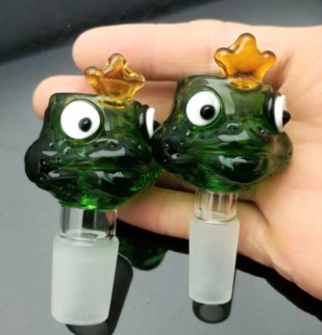 

Frogs' cartoon glass bubble head Wholesale Glass bongs Oil Burner Glass Water Pipes Oil Rigs Smoking Free,Free shipping