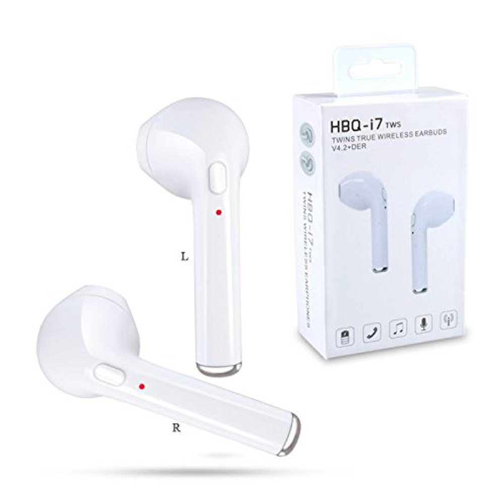 

HBQ i7 Twins Mini Bluetooth Earbud Wireless Invisible Headphone Headset with Mic 4.2 Stereo Blurtooth Earphone, Black