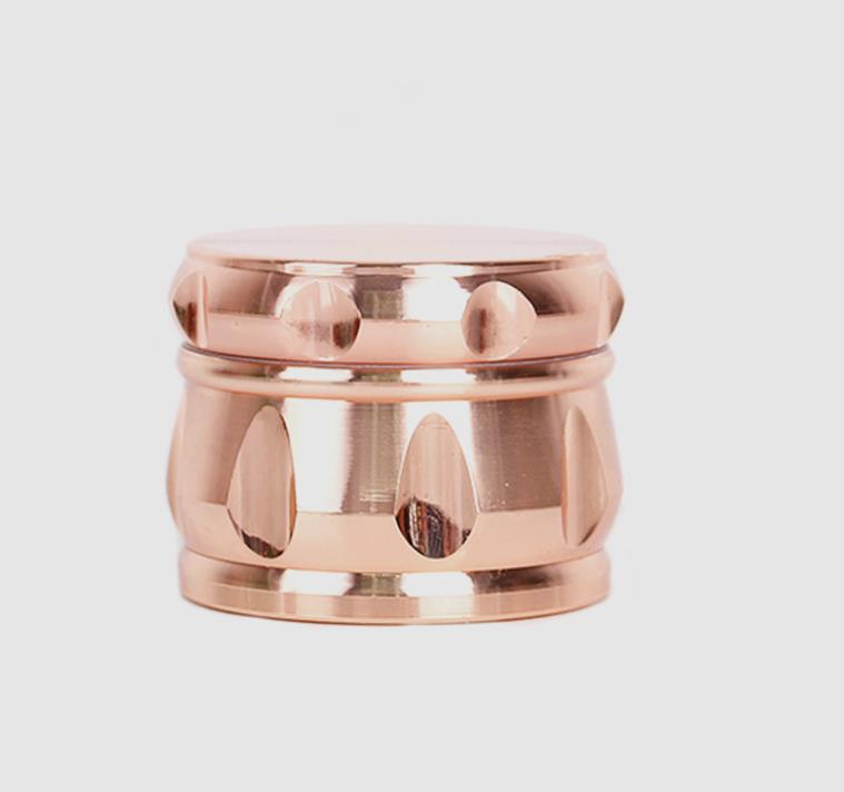 

Four level Grinder NEW ROSE GOLD 63mm metal cigarette lighter manual zinc alloy smoking set