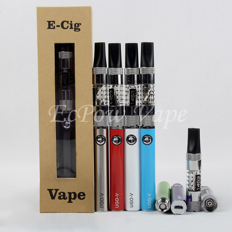 

1Pcs UGO V Vape Battery Box Starter Kit 1453 E-liquid Clearomizer Long Wick 650mah 900mah UGO V Battery Ecigartte Vapes Pen By AirPost, Multi