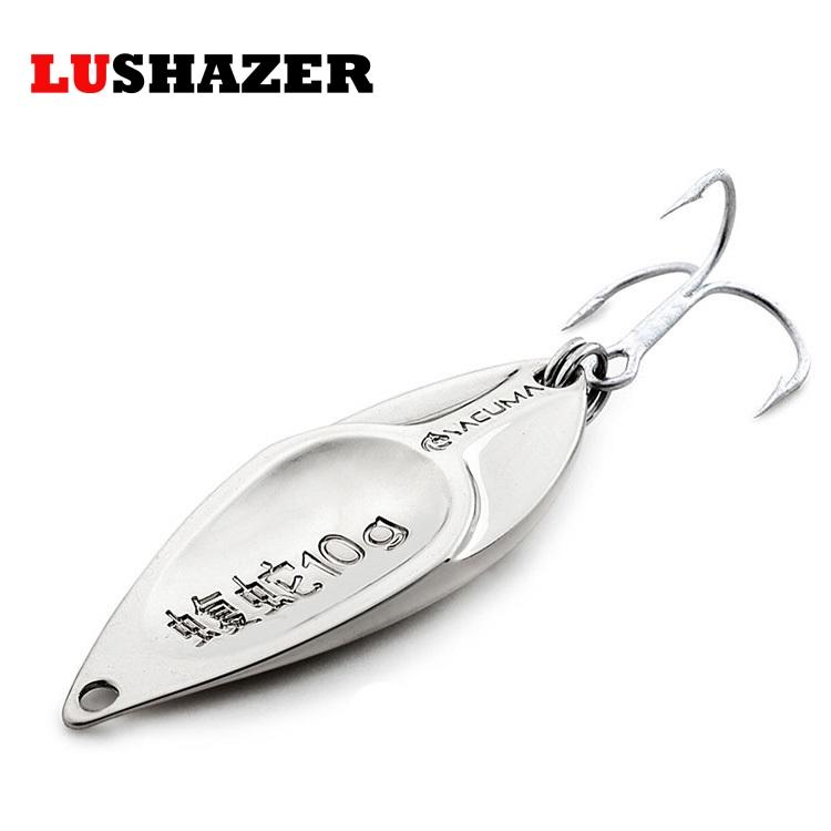 

2018 fishing bait spoon lure gold/silver 7.5g 10g 15g 20g carp fishing metal lures hard lure spinner swimbait free shipping