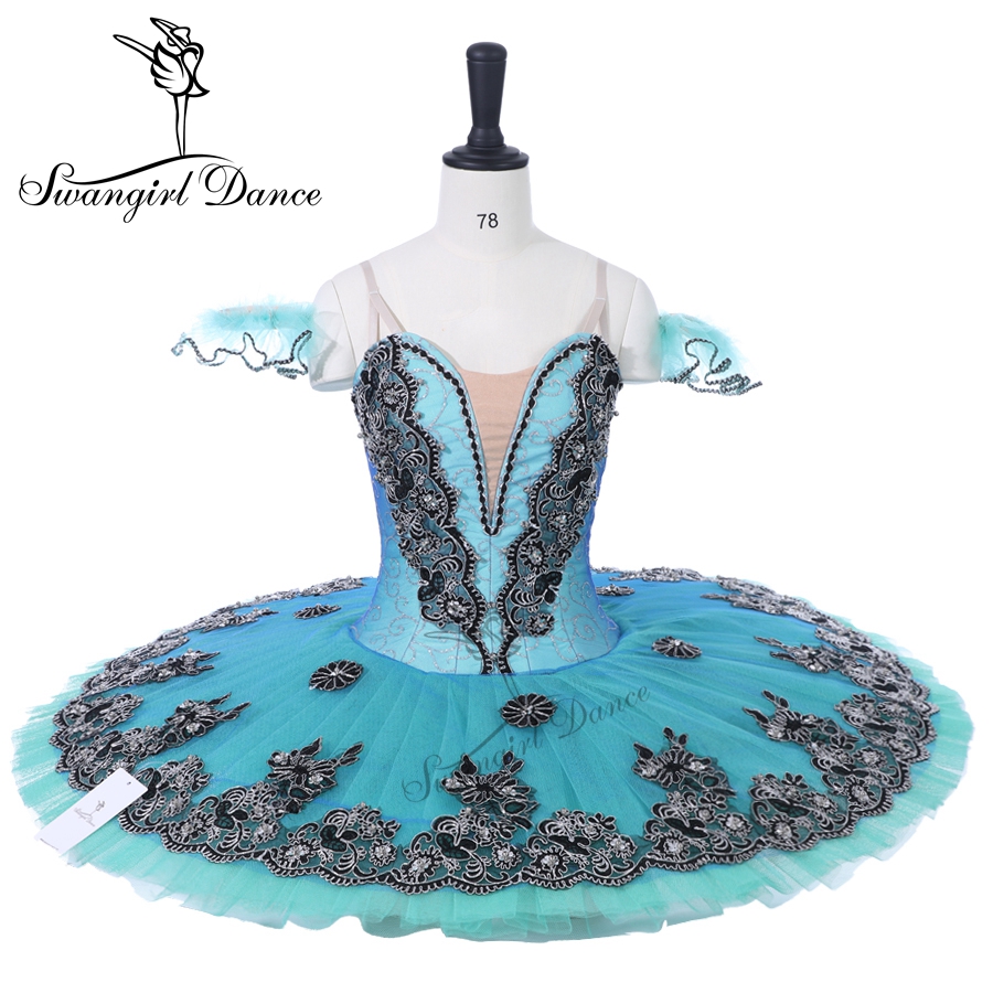 

Adult green classical ballet tutu for competition professional ballet tutusBT8973, Black